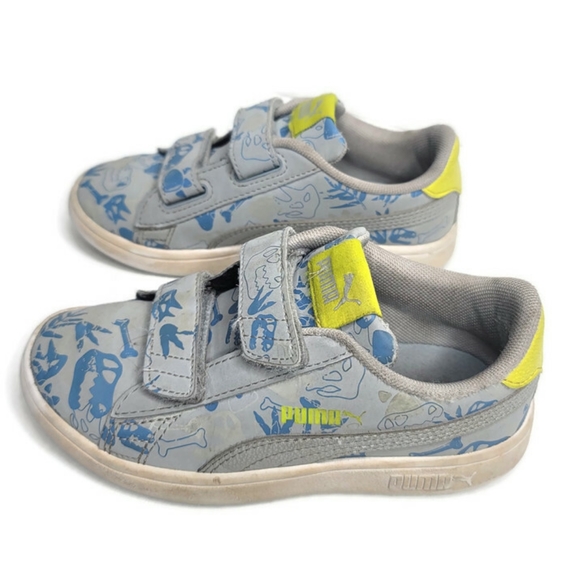 Puma unisex smash 2 Dino hook and loop sneakers size 12c - Picture 1 of 7
